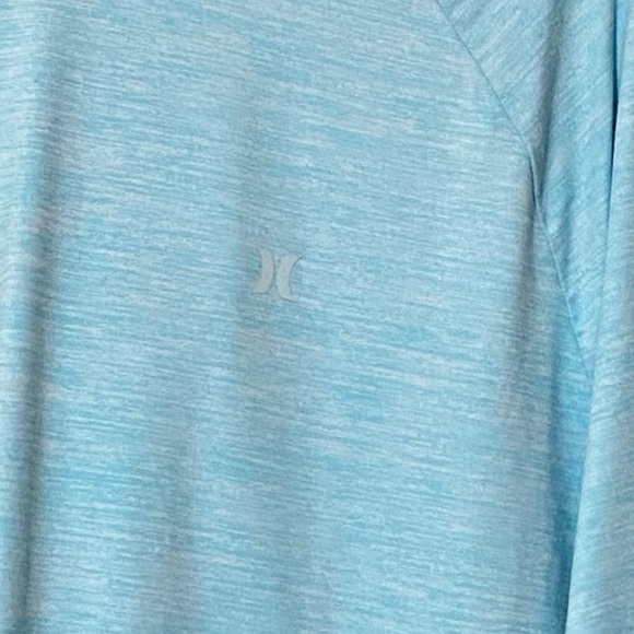 Hurley Performance Hoodie Men’s X-Large Light Blue Surf & Sport Beach Bum NWT - Picture 4 of 9